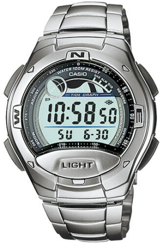 Ceas barbati casio sport collection moon phases, tide graph, yacht timer, 2 time zone, alarm w-753d-1a