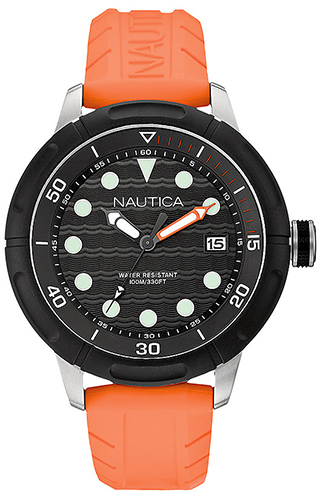Ceas barbati nautica watch model a16598g - 3h - data - 42mm - wr : 100mt a16598g