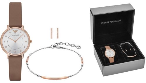 Ceas dama, emporio armani kappa special pack + bracelet & earrings ar8040