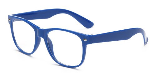 Ochelari - rame cu lentile transparente wayfarer passenger albastri