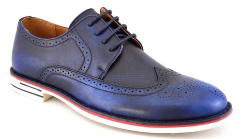 Pantofi barbatesti bleumarin eleganti vintage