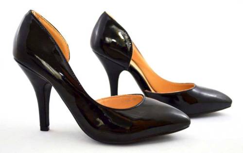 Pantofi dama negri stiletto - toc 9 cm model lucia 2