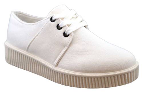 Pantofi sport dama albi cu talpa groasa