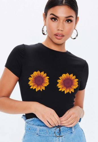 Tricou dama negru - sunflower