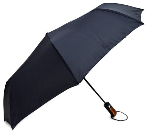 Umbrela pliabila iconic automata, neagra, Ø110cm, articulatii anti-vant