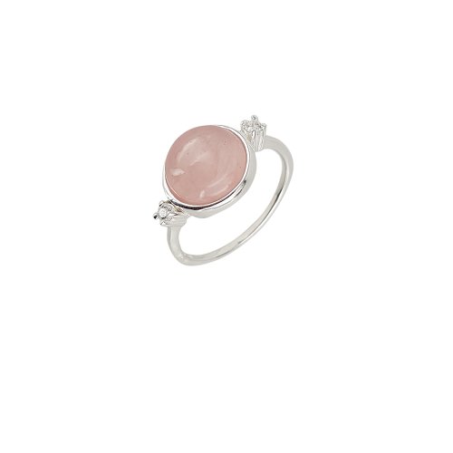 Inel argint round pink, marime 54