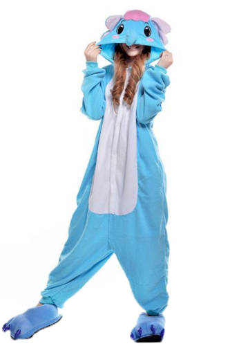 Pjm28-4 pijama intreaga kigurumi, model elefant