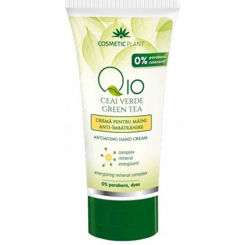 Cosmetic-plant Crema pentru maini anti-imbatranire q10 ceai verde 100ml