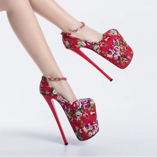 Pantofi sexy imprimeu floral size 37