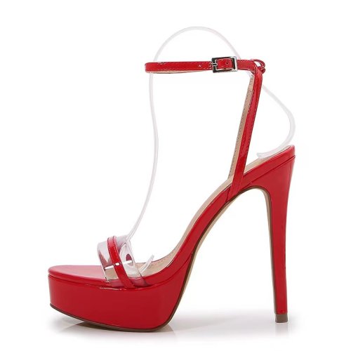 Sandale elegante rosii size 36