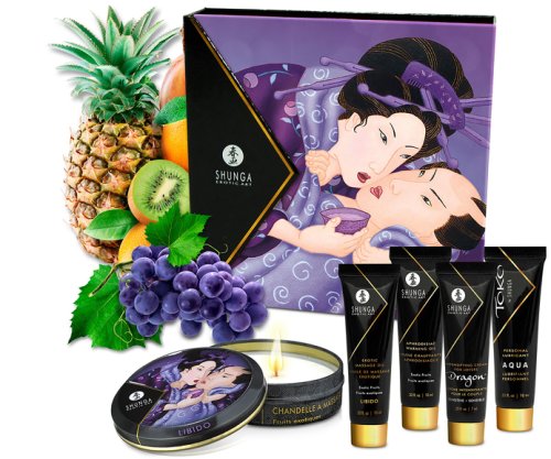 Set cadou shunga geisha's secret, 5 produse, aroma rructe exotice