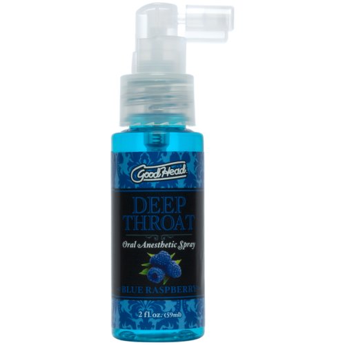 Spray pentru sex oral deep throat, aroma zmeura albastra, 59 ml