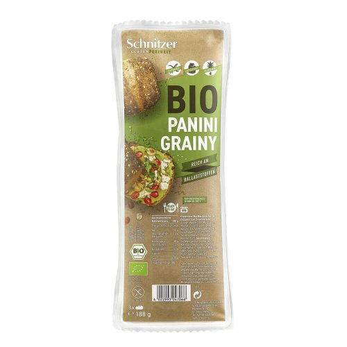 Chifle panini cu seminte fara gluten schnitzer, bio, 188 g, ecologic