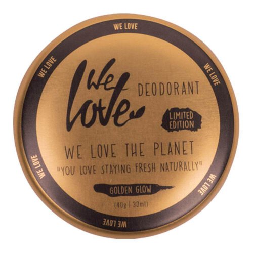 Deodorant crema cu mar si azalee golden glow, editie limitata, case metalic, we love the planet, 48 g, natural