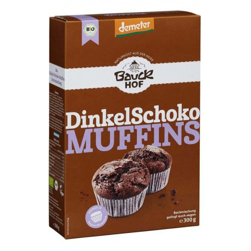 Mix din spelta pentru muffins cu ciocolata demeter bauckhof, bio, 300 g, ecologic