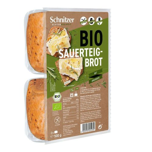 Paine rustica fara gluten schnitzer, bio, 500 g, ecologic