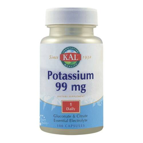 Potassium 99mg 100 capsule kal, natural, secom