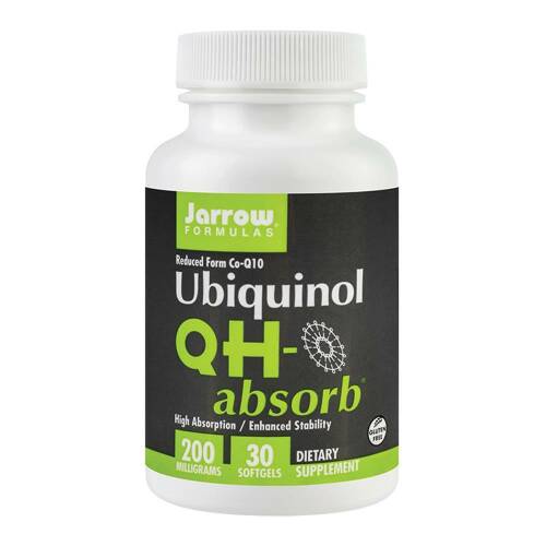 Qh-absorb (coenzima-q10 200mg) 30 capsule moi jarrow formulas, natural, secom