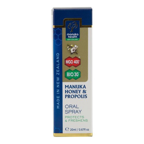 Spray oral cu miere de manuka naturala mgo™ 400+ si propolis bio30™, 20 ml