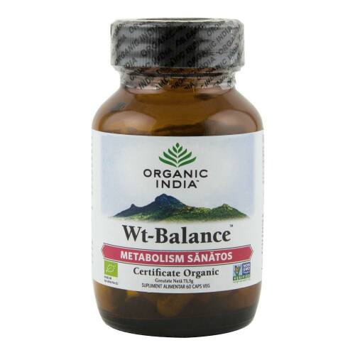 Wt balance organic india supliment alimentar (325 mg), bio, 60 capsule (19,5 g)