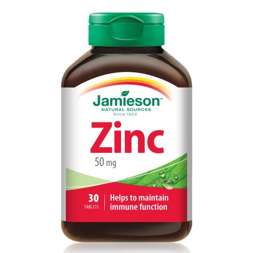 Zinc 50 mg jamieson, 30 comprimate, natural