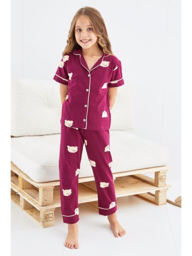 Pijama copil cozy 4 grena