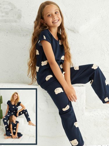 Pijama copil cozy 7 navy