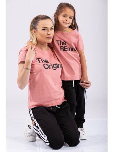 Tricouri mama copil - set real roz