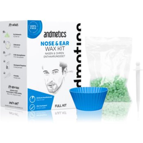 Andmetics wax kit nose & ear ceară depilatoare pentru barbati