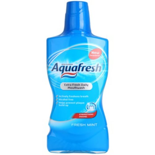 Aquafresh fresh mint apă de gură pentru o respirație proaspătă