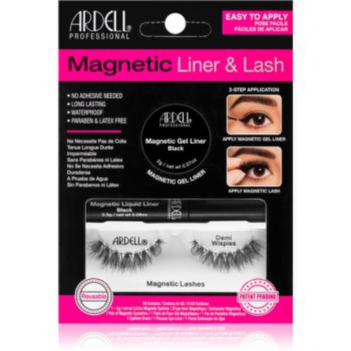 Ardell magnetic liner & lash set de cosmetice demi wispies (pentru gene) tip