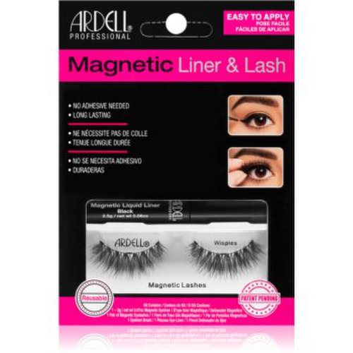 Ardell magnetic liner & lash set de cosmetice wispies (pentru gene) tip