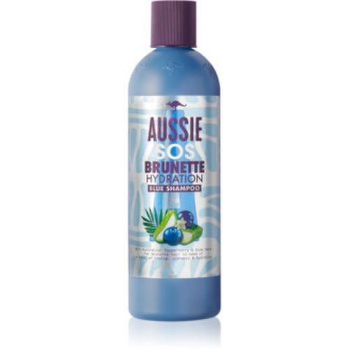 Aussie brunette blue shampoo sampon hidratant pentru părul închis la culoare