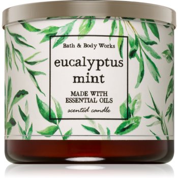 Bath & body works eucalyptus mint lumânare parfumată i.