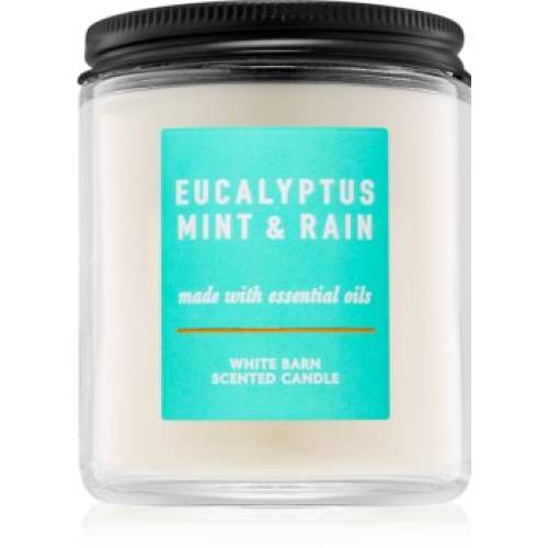 Bath & body works eucalyptus mint & rain lumânare parfumată