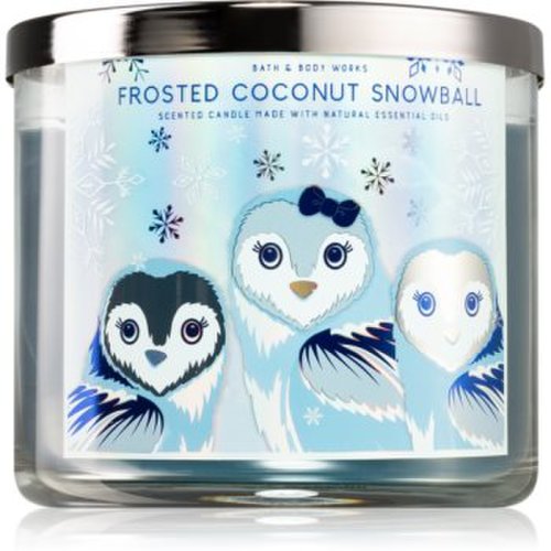 Bath & body works frosted coconut snowball lumânare parfumată i.