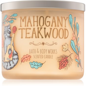 Bath & body works mahogany teakwood lumânare parfumată iv.