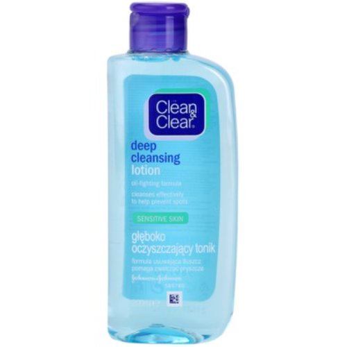 Clean & clear deep cleansing lotiune faciala pentru curatare profunda pentru piele sensibila