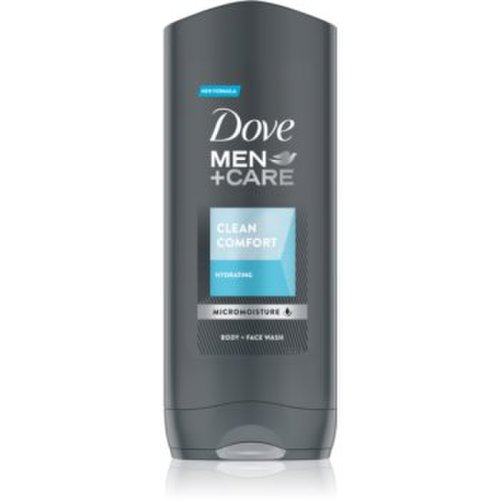 Dove men+care clean comfort gel de dus hidratant pentru față, corp și păr