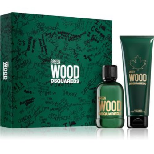Dsquared2 green wood set cadou pentru bărbați