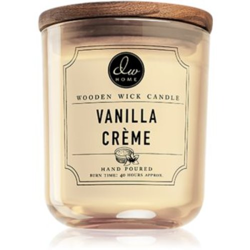 Dw home vanilla créme lumânare parfumată cu fitil din lemn