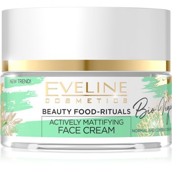 Eveline cosmetics bio vegan crema de zi si noapte cu efect de matifiere si uniformizarea pielii