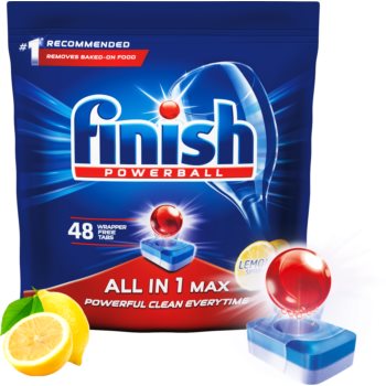 Finish all in 1 max lemon tablete pentru mașina de spălat vase