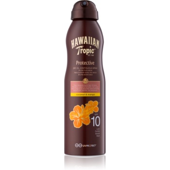 Hawaiian tropic protective spray de ulei uscat de bronzat spf 10