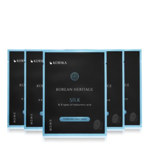 Korika korean heritage set de măști de față la un preț mai avantajos silk rating sheet mask (cu efect de hidratare)