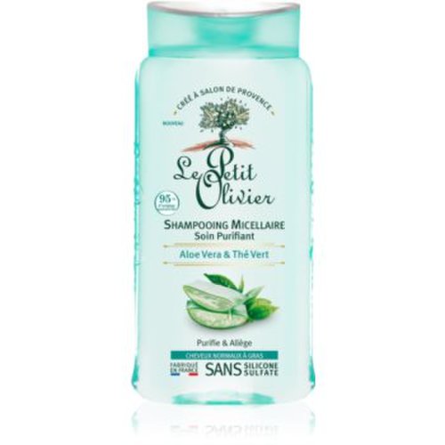 Le petit olivier aloe vera & green tea șampon micelar pentru par normal spre gras