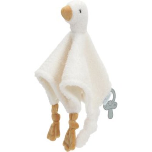 Little dutch cuddle cloth goose pătură mini cu animal de pluș cu clips