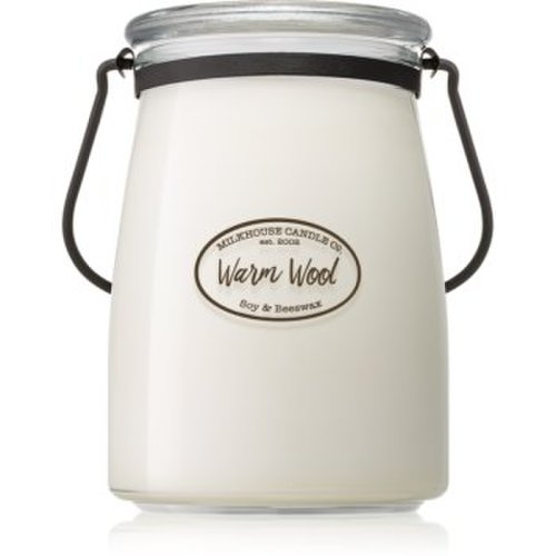 Milkhouse candle co. creamery warm wool lumânare parfumată butter jar