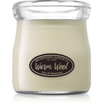 Milkhouse candle co. creamery warm wool lumânare parfumată cream jar