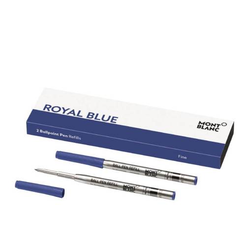 2 ballpoint pen refills (f) royal blue